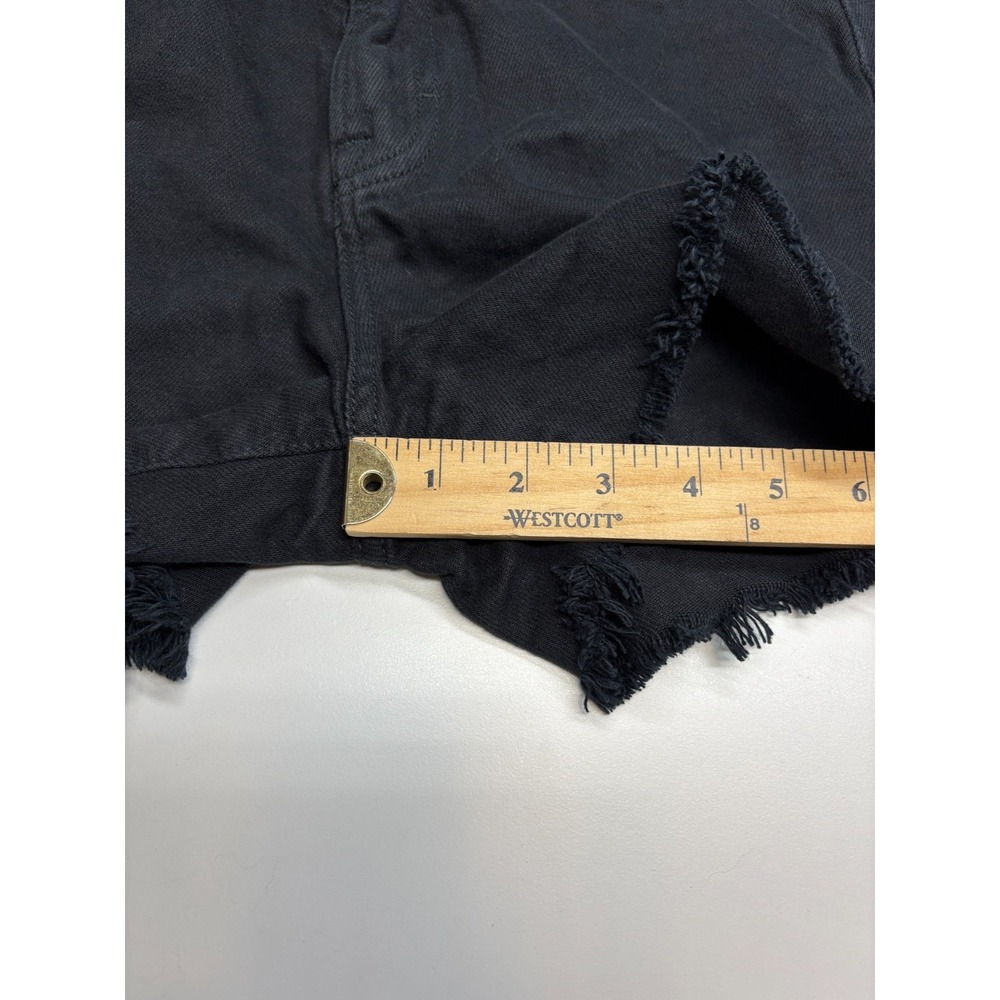 Hidden Jean Shorts Womens XS Black 100% Cotton Cut Offs - Picture 10 of 11